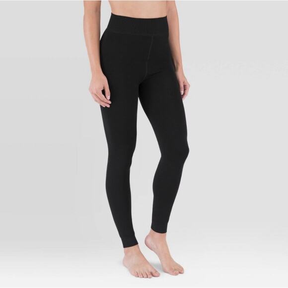 Wander by Hottotties Women's VelvetLined Thermal Leggings - Black S - Picture 1 of 3
